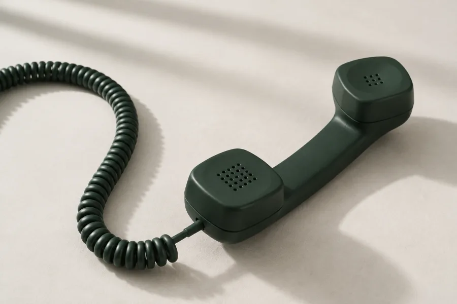 Yashil telefon go‘shagi va uning o‘ralgan simi